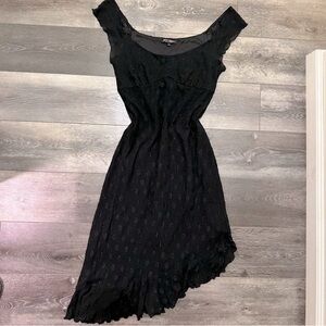 ✨SOLD✨ Vintage Betsey Johnson Black Asymmetrical Hem Dress